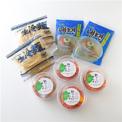 『龍岡商店』の<br>韓国冷麺セット（フルーツ）