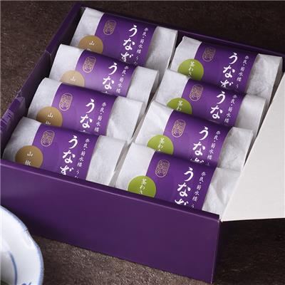 『うな菊』の<br>うなぎり8個入り詰め合わせ（山椒・茎わさび）