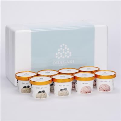 『小田垣商店』の <br>黒豆きなこアイスと大納言小豆アイスの詰合せ