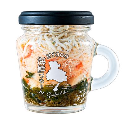 『松鶴寿司』の<br>兵庫県「海の幸」4種セット ひょうごサーモン、朝獲れ生しらす、明石だこ、香住紅ズワイがに（イクラ抜き）