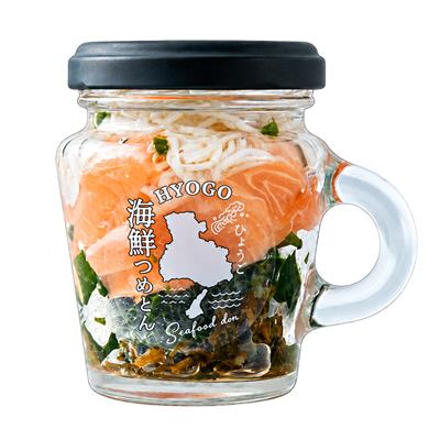 『松鶴寿司』の<br>兵庫県「海の幸」4種セット ひょうごサーモン、朝獲れ生しらす、明石だこ、香住紅ズワイがに（イクラ抜き）