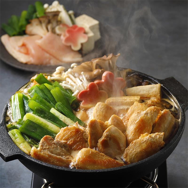 『こと京都』の<br>九条ねぎ鶏のすき焼き鍋