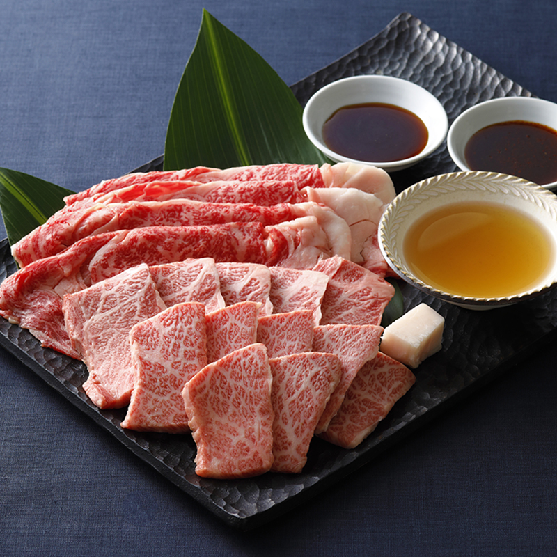 『焼肉の名門 天壇』の<br>近江牛ロース・カルビ 食べ比べセット500g