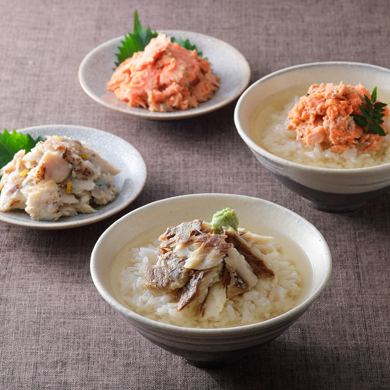 『魚匠えびす』の <br>だし茶漬け4種食べ比べギフトセット
