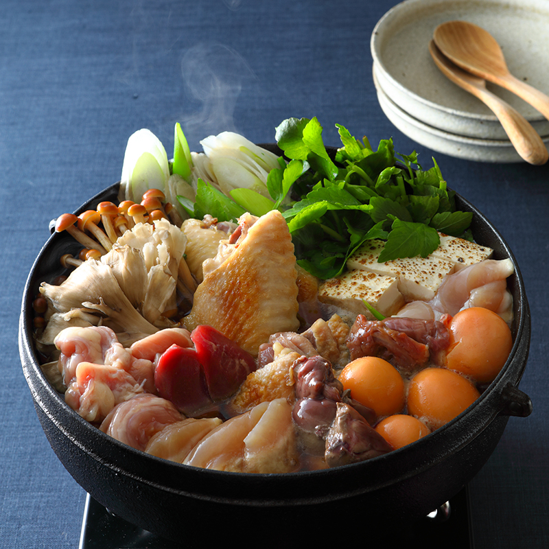 『炭火焼き鳥鶏尽』の<br> 大和肉鶏すき焼きセット