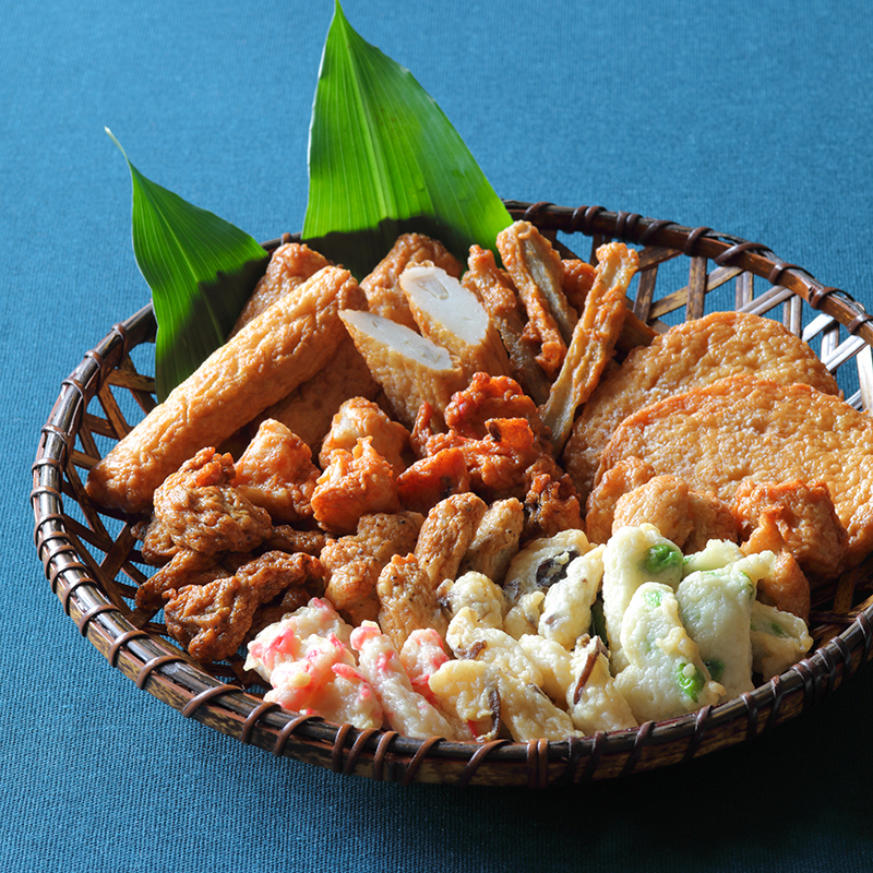 『はしもと商店』の<br>まる天などを入れたお料理セット