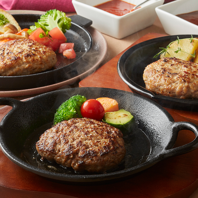 『サンショク』の<br>松阪牛・さくらポーク ハンバーグ食べ比べセット