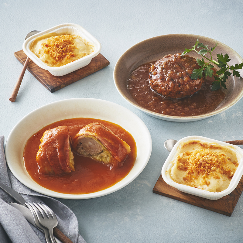 『ルフフフ』の<br>洋食の定番3種セット