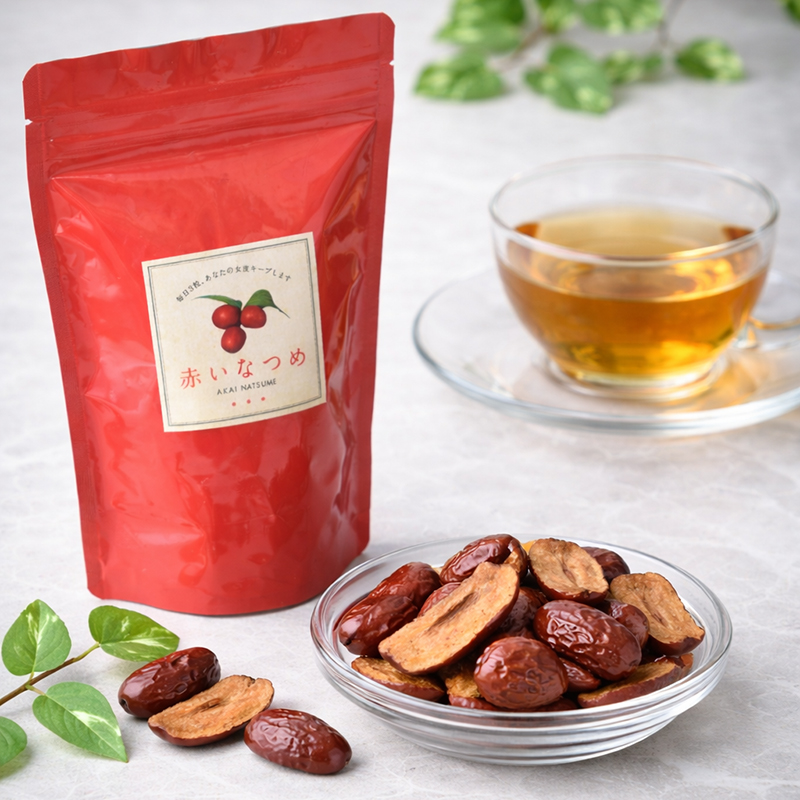 『JUJUBE』の<br>赤いなつめ100g×3袋セット